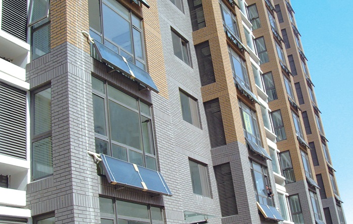 高层住宅分体式太阳能案例